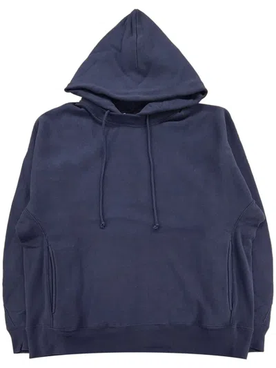 N.hoolywood X Champion Logo-embroidered Hoodie In Blue