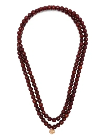 Niū ビーズ ネックレス In Brown