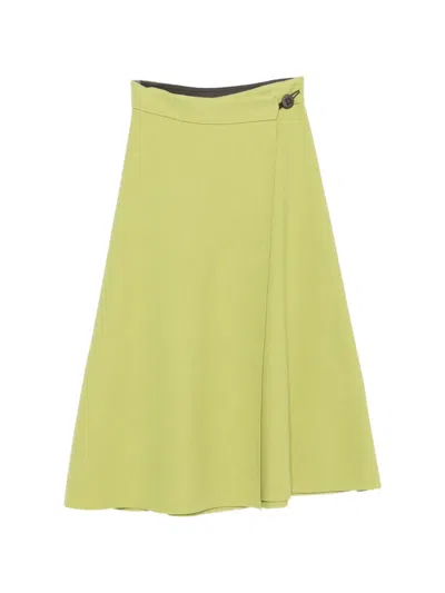 Niū Button-fastening Midi Skirt In Green