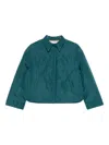 Niū Collared Padded Jacket In Green