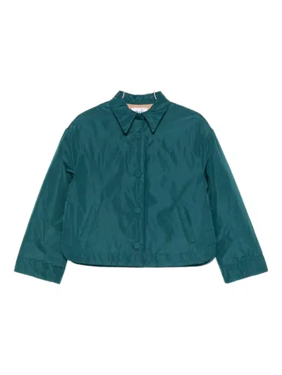 Niū Collared Padded Jacket In Green