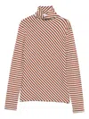 Niū Diagonal-stripe Turtleneck Top In Multi