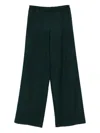 Niū Elastic-waist Wide-leg Trousers In Green