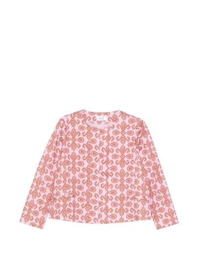 Niū Floral Bolero Jacket In Pink