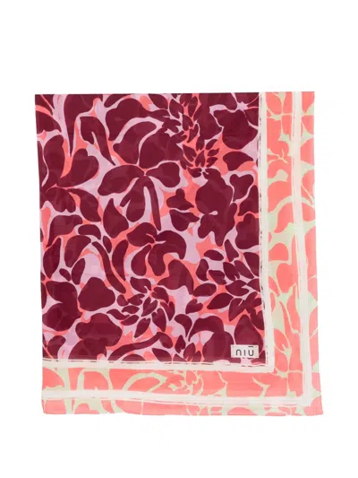 Niū Floral Scarf In Multi