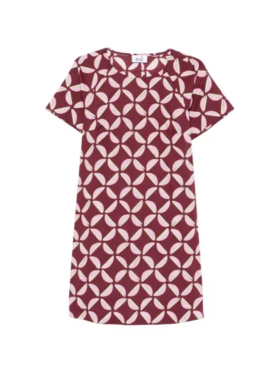 Niū Geometric-print Mini Dress In Multi
