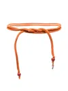 Niū Knotted Beaded Belt In Orange