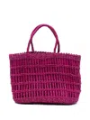 Niū ウーブン ハンドバッグ In Pink