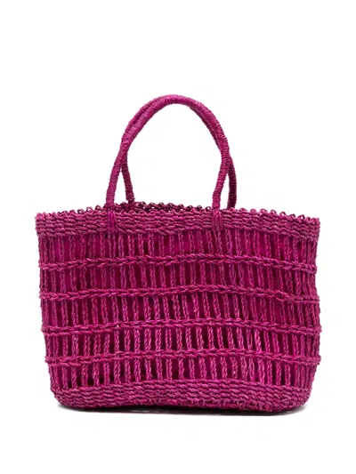 Niū ウーブン ハンドバッグ In Pink