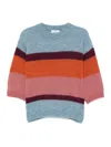 Niū Stripe-pattern Round-neck Sweater In Multi