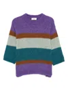 Niū Striped Crew-neck Sweater In Multi