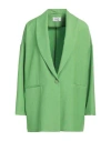 Niū Woman Blazer Lime Green Size L Polyester, Cotton