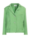 Niū Woman Blazer Lime Green Size Xl Polyester, Cotton
