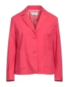 Niū Woman Blazer Magenta Size M Cotton, Elastane In Magenta