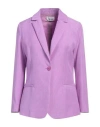 Niū Woman Blazer Mauve Size Xs Polyester In Purple