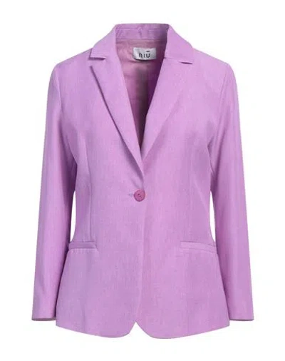 Niū Woman Blazer Mauve Size Xs Polyester In Purple