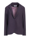 Niū Woman Blazer Purple Size M Viscose, Polyamide, Elastane, Cotton