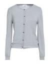 Niū Woman Cardigan Grey Size Xl Viscose, Polyester