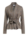 Niū Woman Cardigan Lead Size S Viscose, Polyamide, Metallic Fiber, Elastane In Gray