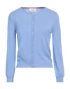 Niū Woman Cardigan Light Blue Size M Viscose, Polyester