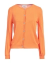 Niū Woman Cardigan Orange Size Xl Viscose, Polyester