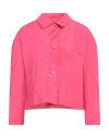 Niū Woman Jacket Fuchsia Size M Polyester In Pink