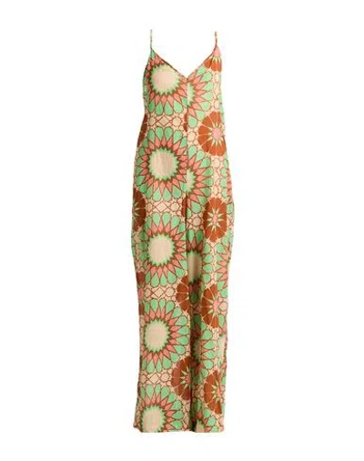 Niū Woman Jumpsuit Beige Size S Cotton In Multi