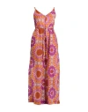 Niū Woman Jumpsuit Mauve Size L Cotton In Purple