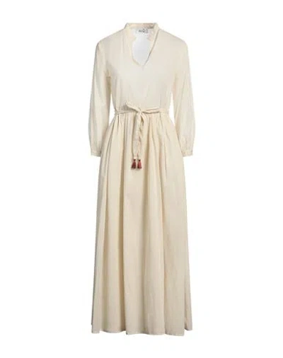 Niū Woman Maxi Dress Cream Size M Cotton In White