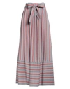 Niū Woman Maxi Skirt Light Grey Size L Viscose, Polyamide In Grey