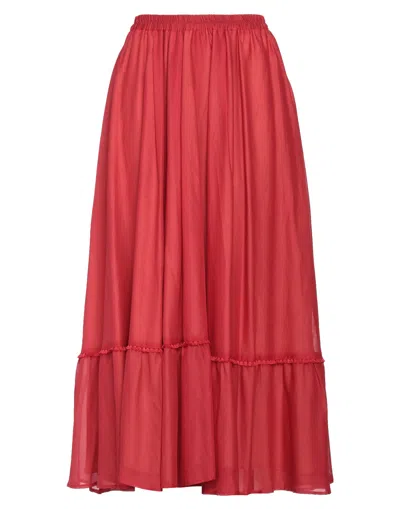 Niū Long Skirts In Red