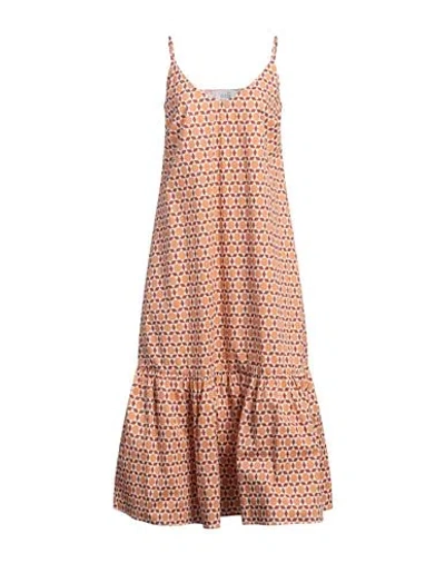 Niū Woman Midi Dress Blush Size S Cotton, Elastane In Pink
