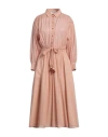 Niū Woman Midi Dress Blush Size S Cotton In Pink