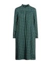 Niū Woman Midi Dress Dark Green Size S Viscose