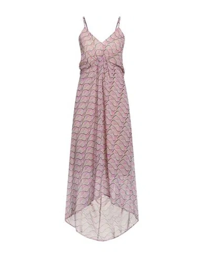 Niū Woman Midi Dress Lilac Size M Polyester In Purple