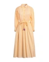 Niū Woman Midi Dress Mandarin Size M Cotton
