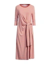 Niū Woman Midi Dress Orange Size M Viscose, Elastane In Orange