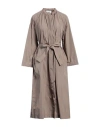 Niū Woman Midi Dress Taupe Size Xs Polyester In Grey