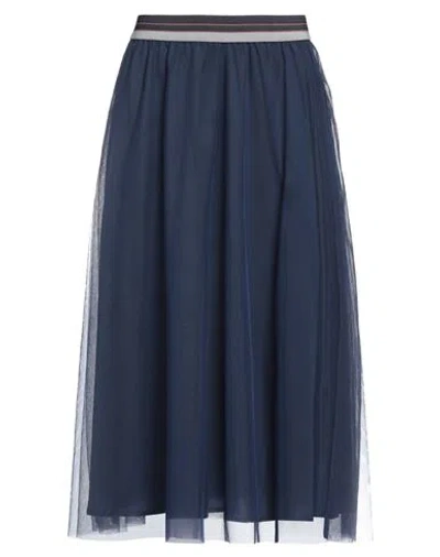 Niū Woman Midi Skirt Blue Size Xs Polyamide