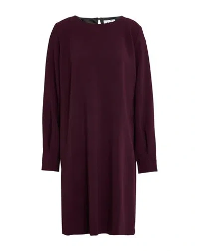 Niū Woman Mini Dress Burgundy Size Xl Polyester, Rayon, Elastane In Red