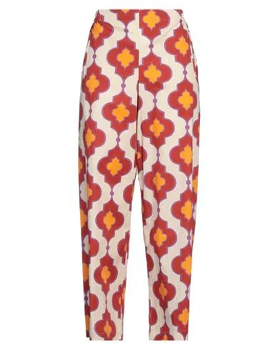Niū Woman Pants Beige Size M Cotton, Elastane