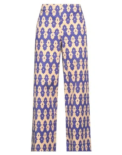 Niū Woman Pants Beige Size L Cotton, Elastane