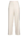 Niū Woman Pants Beige Size L Polyester, Viscose, Wool, Elastane
