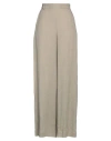 Niū Woman Pants Beige Size M Linen In Beige