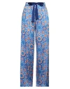 Niū Woman Pants Blue Size L Silk, Elastane, Cotton