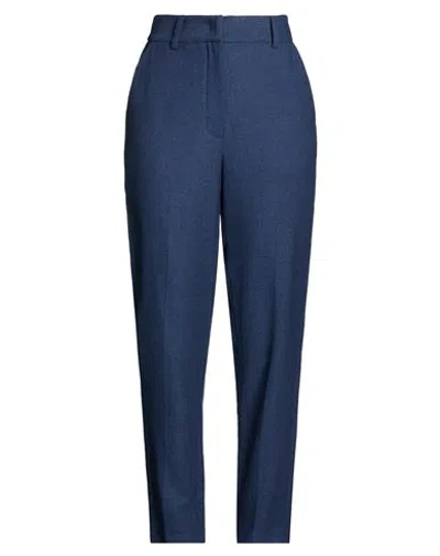 Niū Woman Pants Blue Size S Polyester, Viscose, Wool, Elastane