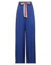 Niū Woman Pants Blue Size Xl Acetate, Silk, Cotton
