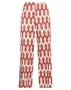 Niū Woman Pants Brick Size L Cotton, Elastane In Red