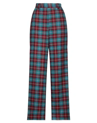 Niū Woman Pants Burgundy Size S Viscose, Polyester, Wool, Elastane In Red