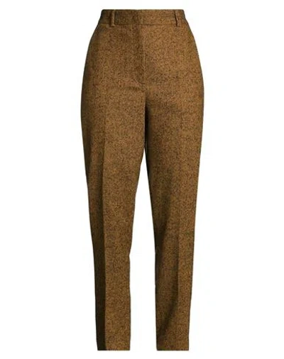 Niū Woman Pants Camel Size S Wool, Viscose, Polyester, Synthetic Fibers, Acrylic In Brown